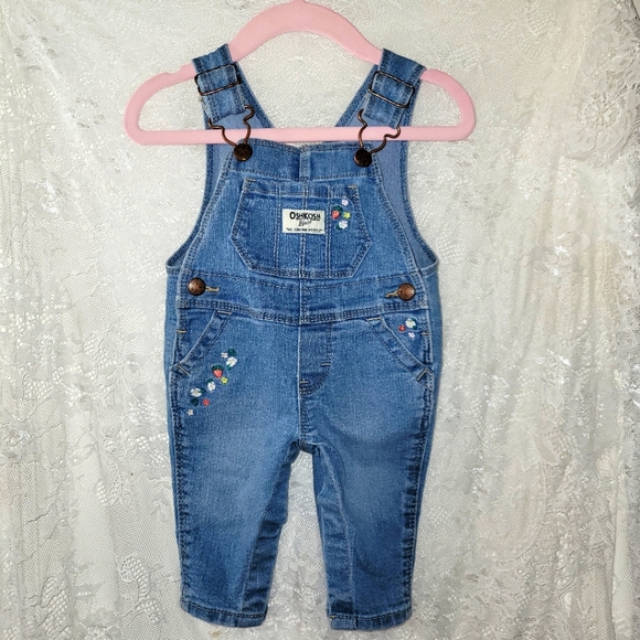 Oshkosh Blue Jean Overalls 3 months
